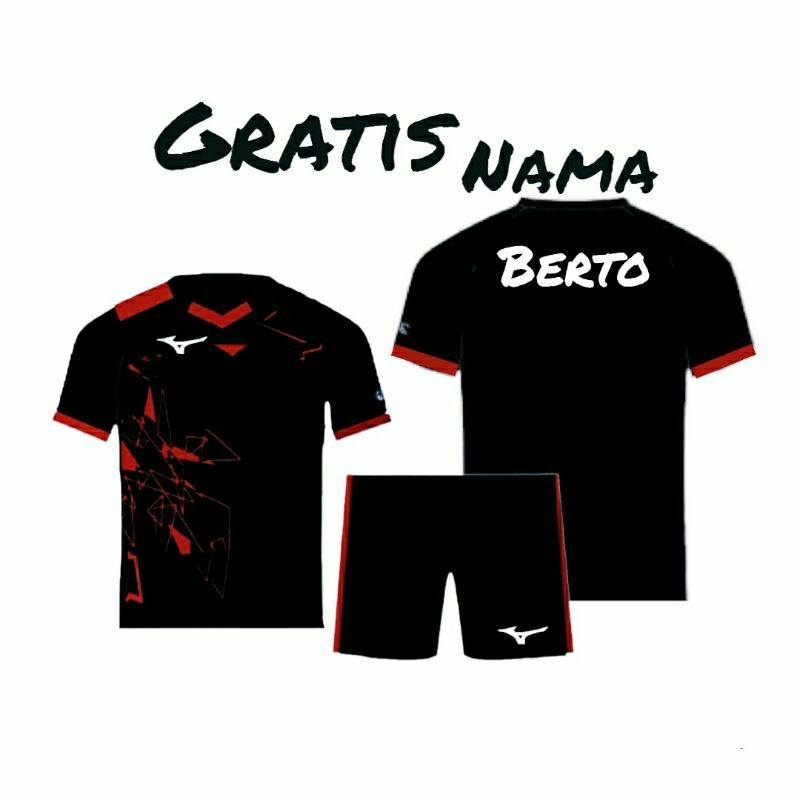 GRATIS SABLON NAMA Baju Olahraga Kaos Bola Futsal Pria/wanita Dewasa/Remaja Jersey Voli Laki-Perempuan Terbaru