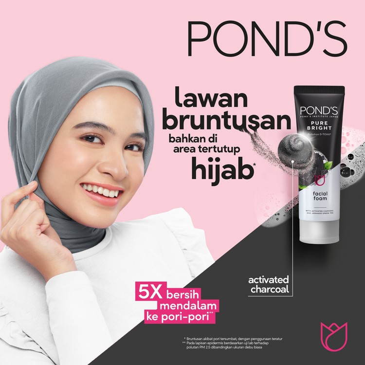 Ponds Pure White / Pure Bright Facial Cleanser Foam 100gr