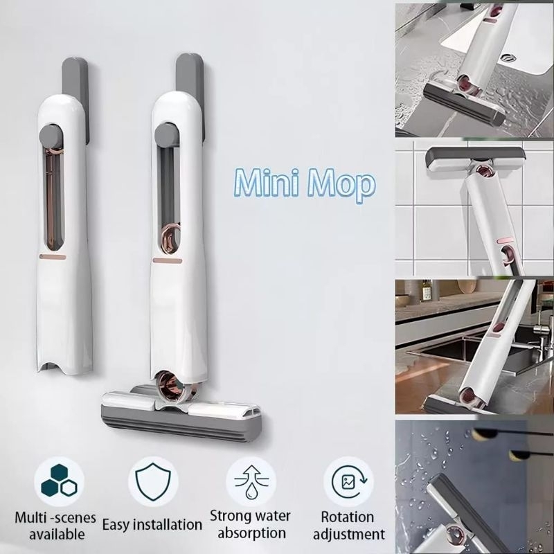 ALAT PEL PEMBERSIH RUANGAN HOME CAR PORTABLE MINI MOP / ALAT PEL MINI