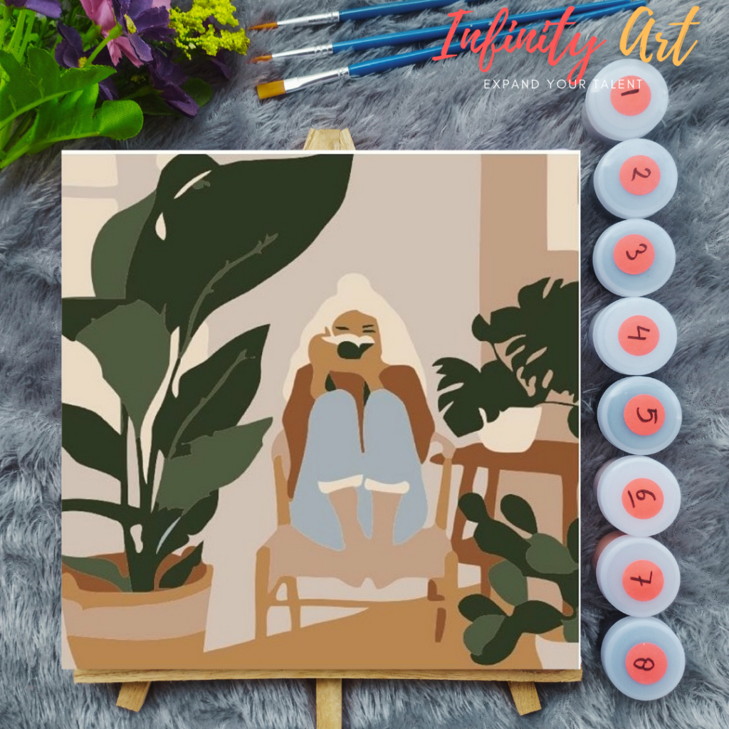

Paint by Number [ Wanita Cantik ] Strong Woman Hebat Paint By Number Anime 20x20 cm Paint by Number Kit DIY canvas painting Kit mewarnai lukisan with wooden frame numbers kanvas painting kit with frame siap lukis oil painting paint by number customs buku