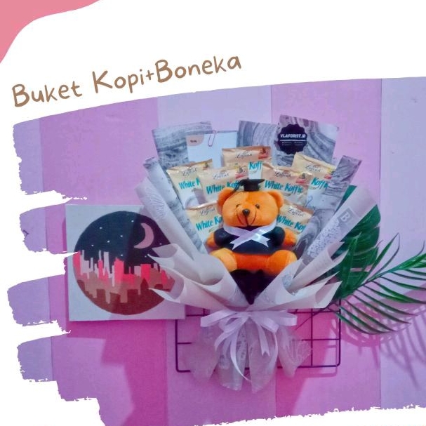 Buket Kopi/Buket Untuk Cowok/Buket Boneka wisuda
