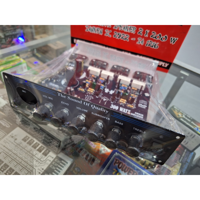 POWER KIT Amplifier MESIN SPEAKER AKTIF KARAOKE STORM 400W STEREO