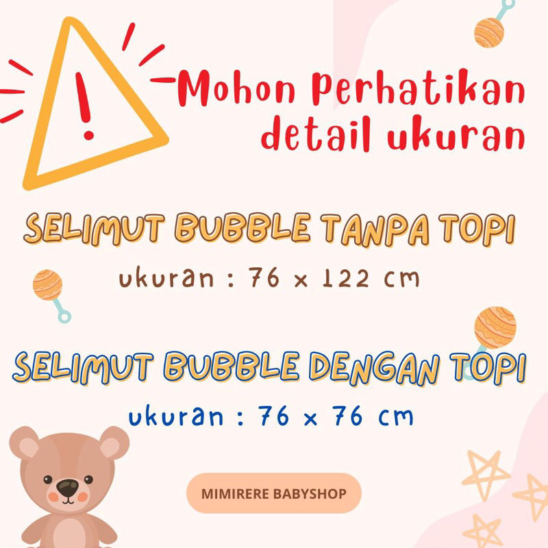 Selimut Double Bubble Fleece Print