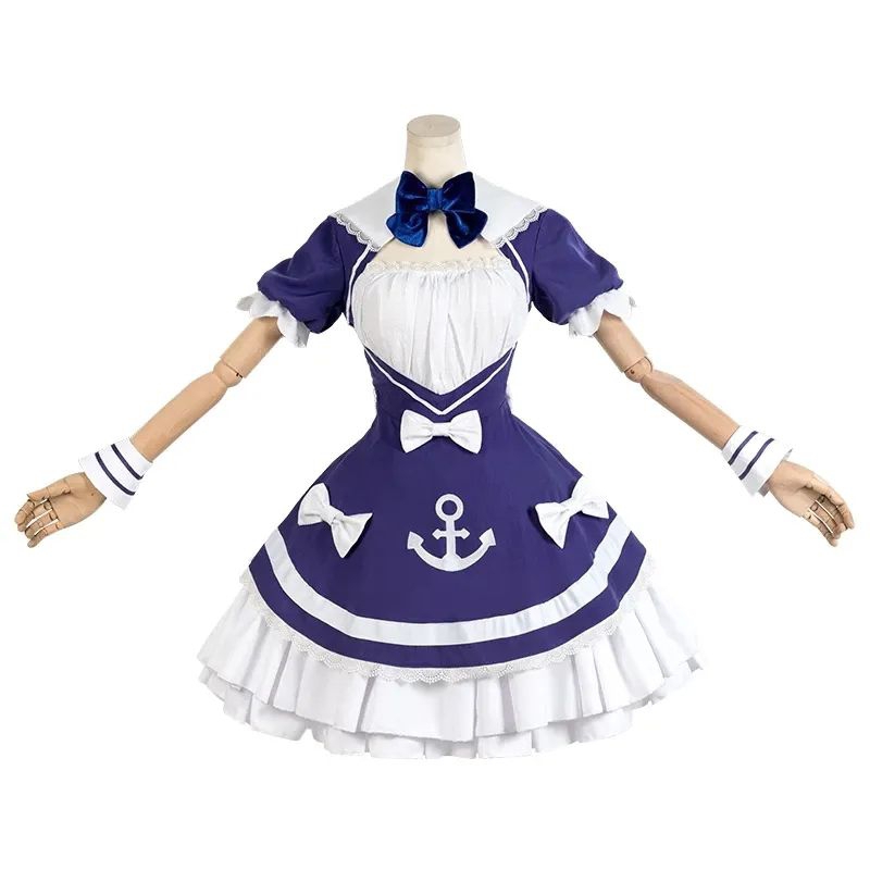 Vtuber Hololive Anime Cosplay Minato Aqua Cosplay Costume Maid Outfit