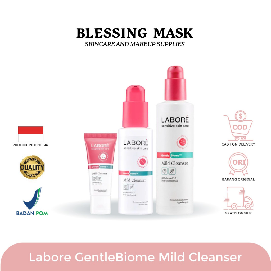 LABORE GentleBiome Mild Cleanser 100ml - Gentle Face Wash Kulit Sensitif