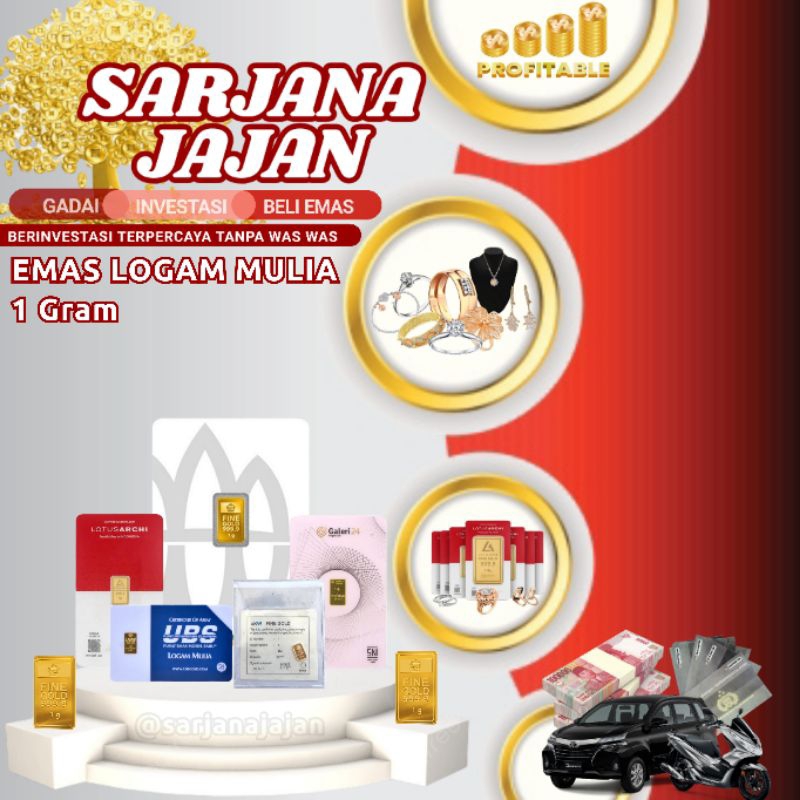 EMAS LOGAM MULIA 1 GRAM