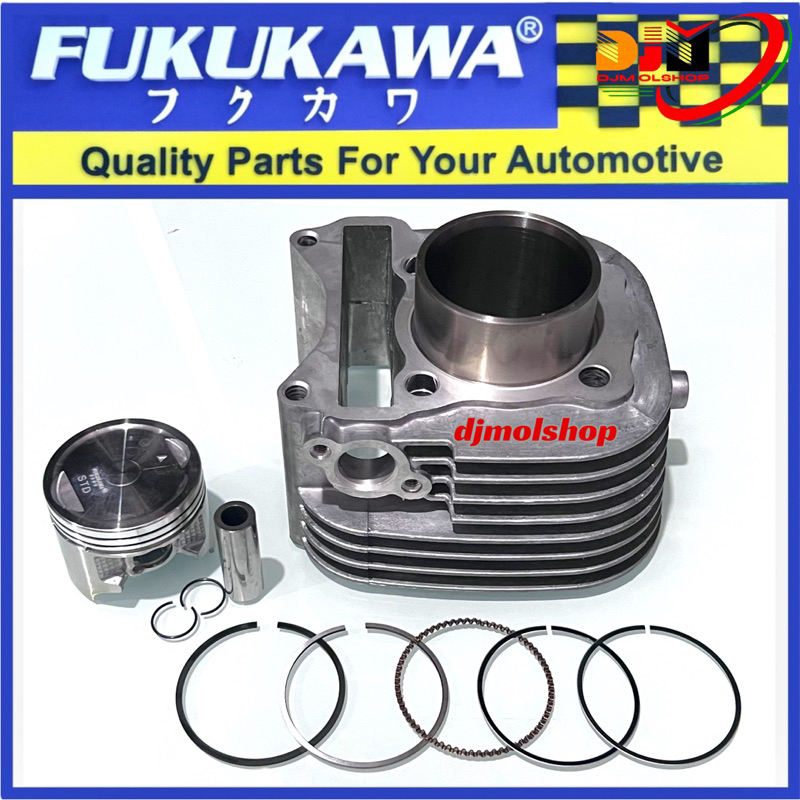 Paket Blok Seher Spin 125 Skywave Skydrive Hayate 125 Plus Piston Kit Original Fukukawa