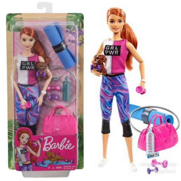 

Unik Boneka Barbie Made to Move Mattel Fitness Gymn Doll - Dog 9 Asesoris Murah