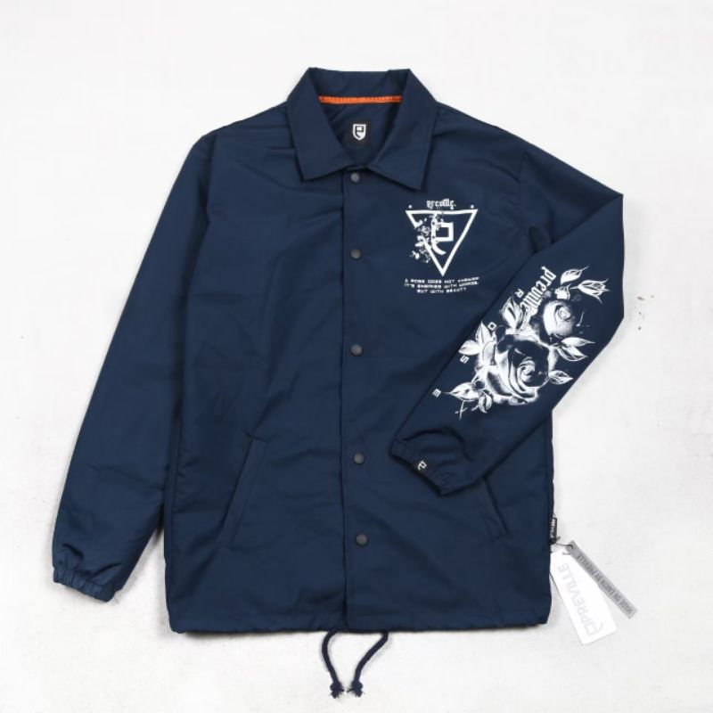 COACH JACKET PREVILLE NAVY ROSE FULLPRINT