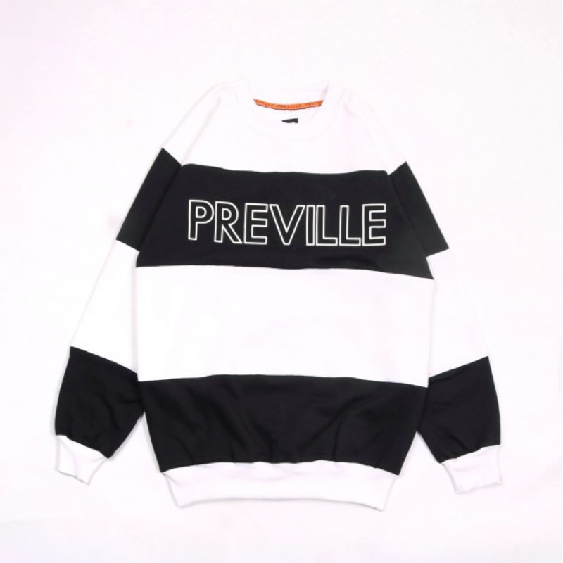 SWEATER RUGBY VINTAGE PREVILLE FLOCKING BW