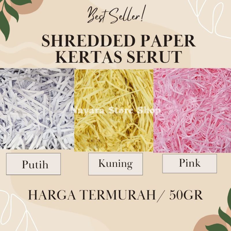 

Kertas Serut Shredded Paper (50gr) Kertas Cacah