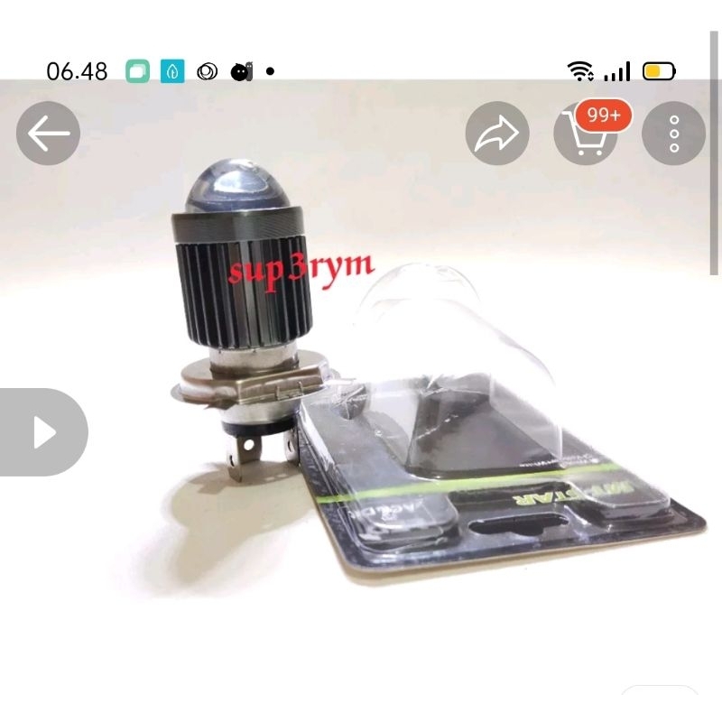 lampu utama LED laser h4 jauh dekat AC dc