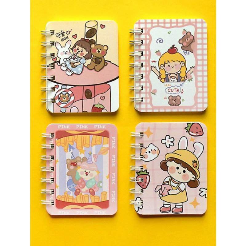 NOTE BOOK MINI RING A7 / NOTE BOOK / BUKU A7 / BUKU TULIS / BUKU RING/ BUKU NOTEBOOK A7 / BUKU SPIRAL / BUKU SPIRAL A7 / NOTEBOOK SPIRAL A7  / BUKU KECIL / MINI NOTE BOOK / BUKU CATATAN A7 / NOTEBOOK A7 CATATAN