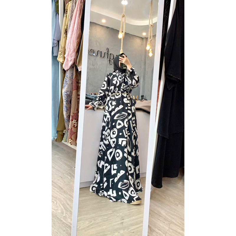 gamis adisa silky motif