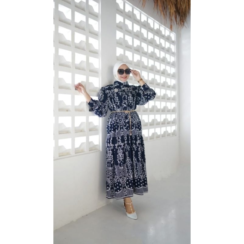 Namara Tangan Balon Bahan Rayon/Crinkle