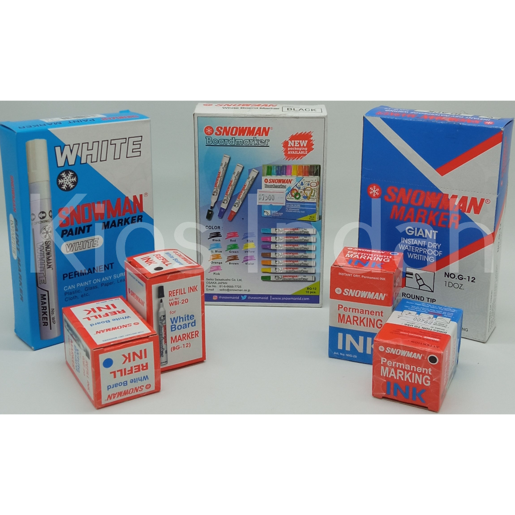 

Snowman Spidol Permanet & White Board-Paint Marker-Tinta Spidol Permanet & White Board