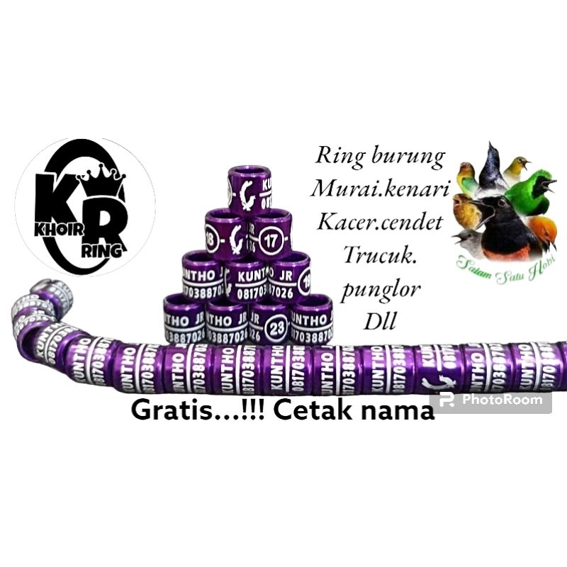 HOT SALE MODEL TERBARU RING BURUNG MURAI BATU LOVEBIRD PERKUTUT KENARI MERPATI OUTER PELUNG MODEL LA