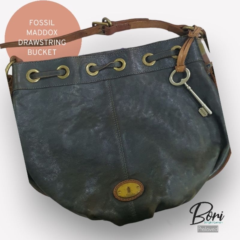 Fossil Maddox Drawstring Bucket - PRELOVED