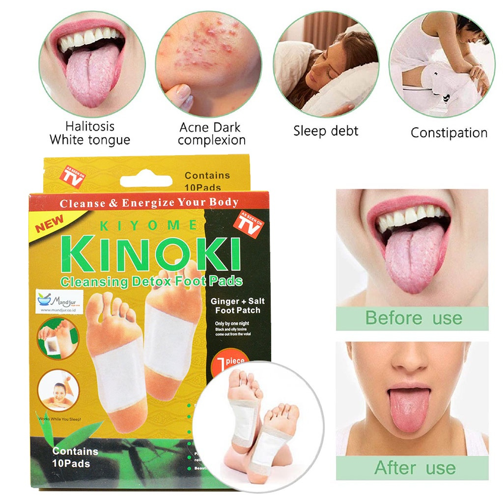 Kinoki Gold Koyo Kaki Penyerap Racun Di Tubuh Saat Tidur [ 1BOX ISI 10PCS ]