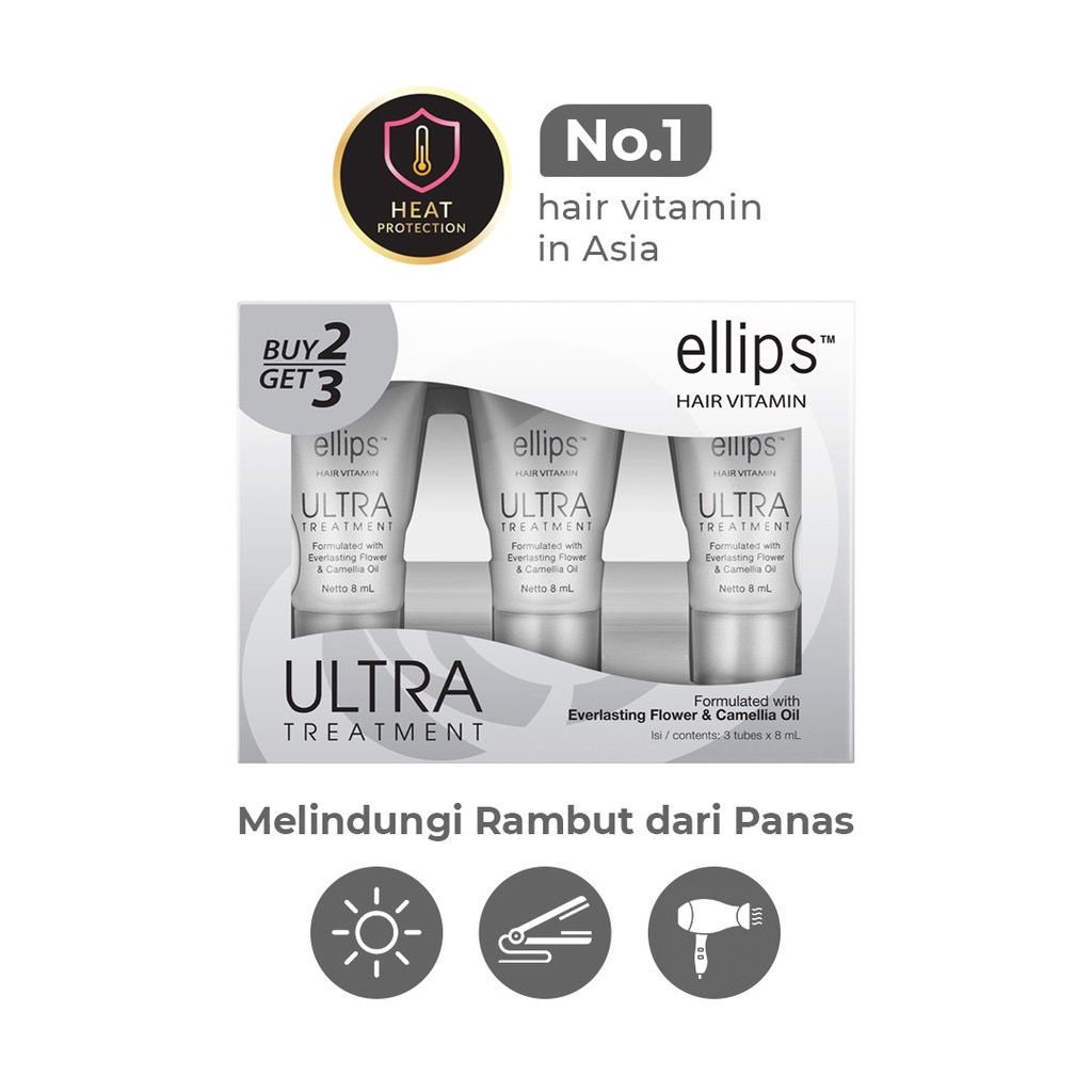 Ellips Hair Vitamin Ultra Treatment Tube 8ml (buy 2 get 3)