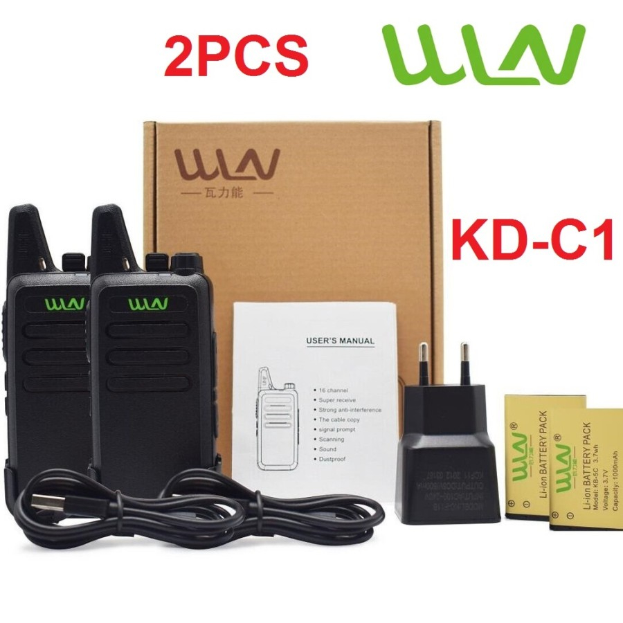 Walkie Talkie HT WLN Handy Talkie KD C1 UHF Sepasang