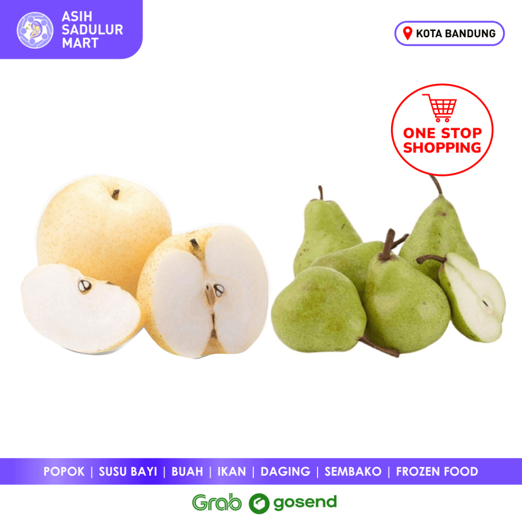 Buah Pear Pir 500gr Century Packham / Pakam Bandung | Asih Sadulur Mart