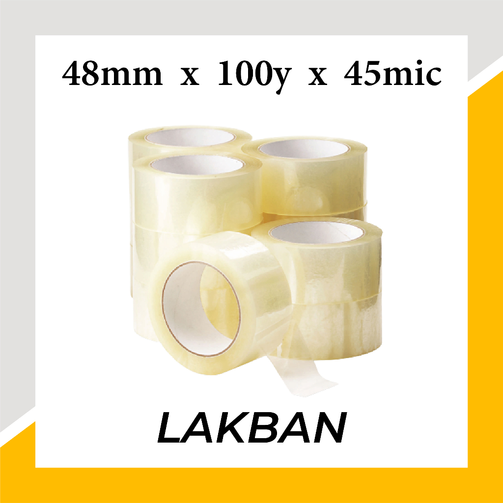 

Lakban Bening 48mm x 100 Yard | Cuan Tape | Grosir Lakban