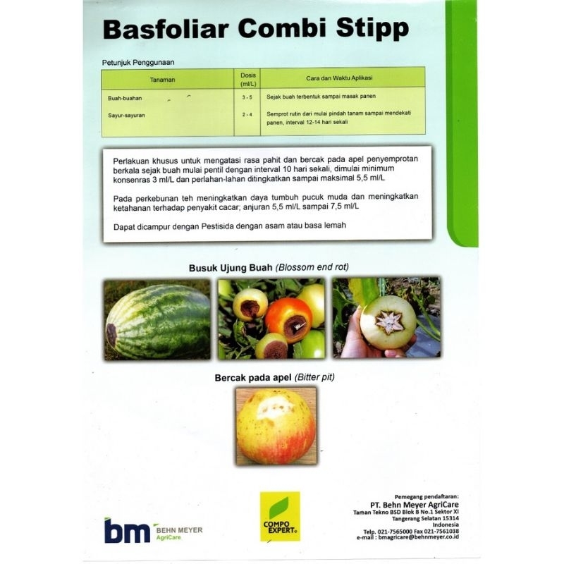 Pupuk Cair Basfoliar Combi STIPP 500ML Dari Behn Meyer German