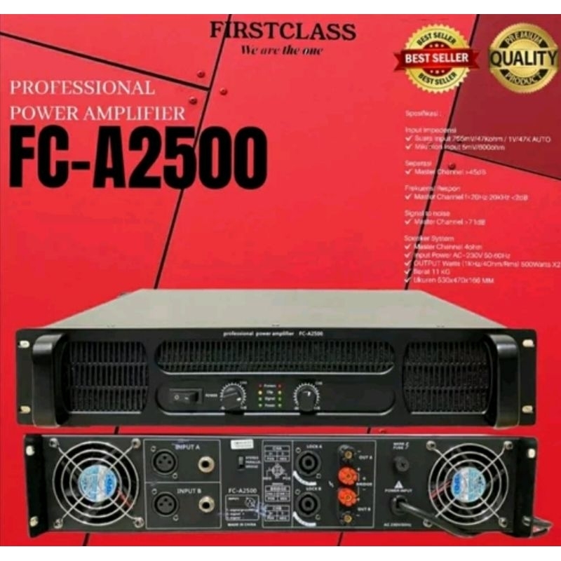 Power Amplifier Firstclass FC A2500 First Class FCA2500