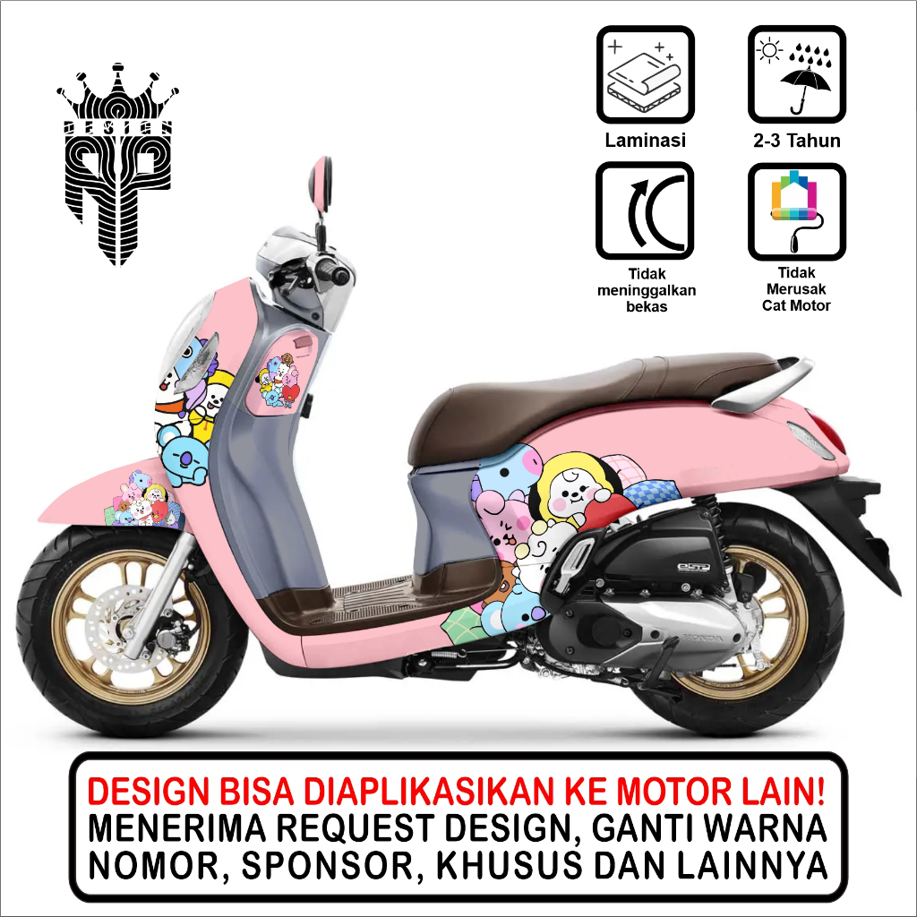 decal sticker scoopy full body FI scopy dekal stiker skopi karbu 2010 2011 2012 2013 2014 2015 20162