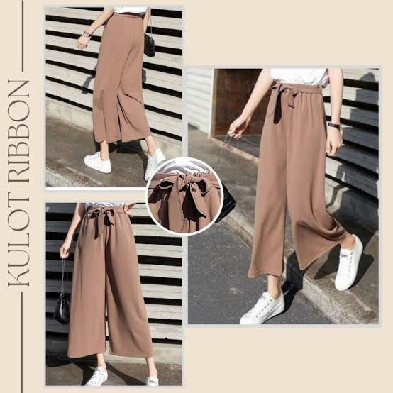 CELANA KULOT PANTS TALI PITA PREMIUM-MOCA