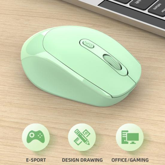 Mouse Wireless Portabel Mouse Macaron Untuk PC Laptop