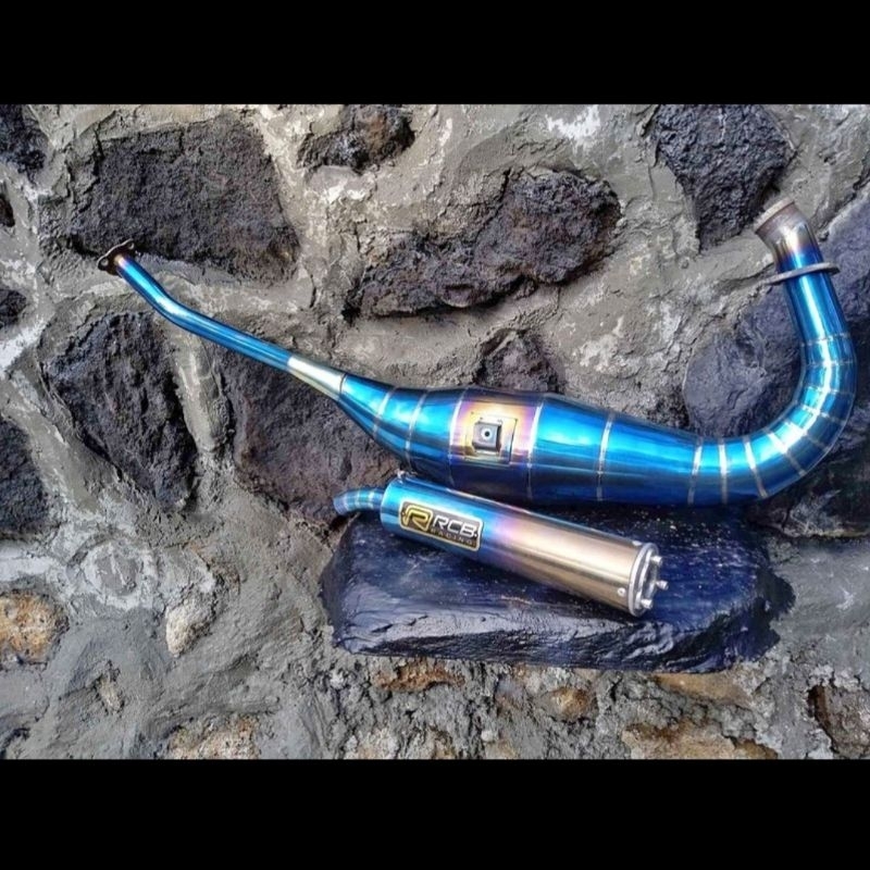 KNALPOT RACING NINJA 150CC PELANGI / BLUEMON, MOTOR NINJA R, NINJA  RR, NINJA SS