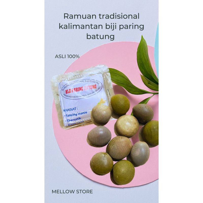 

Biji paring batung ramuan tradisional kalimantan asli