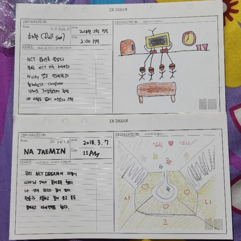 NCT 2018 Haechan Jaemin Official Diary Empathy