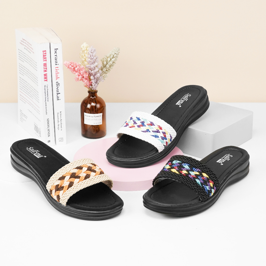 Sandal Slop Rajut Wanita - Vanesa