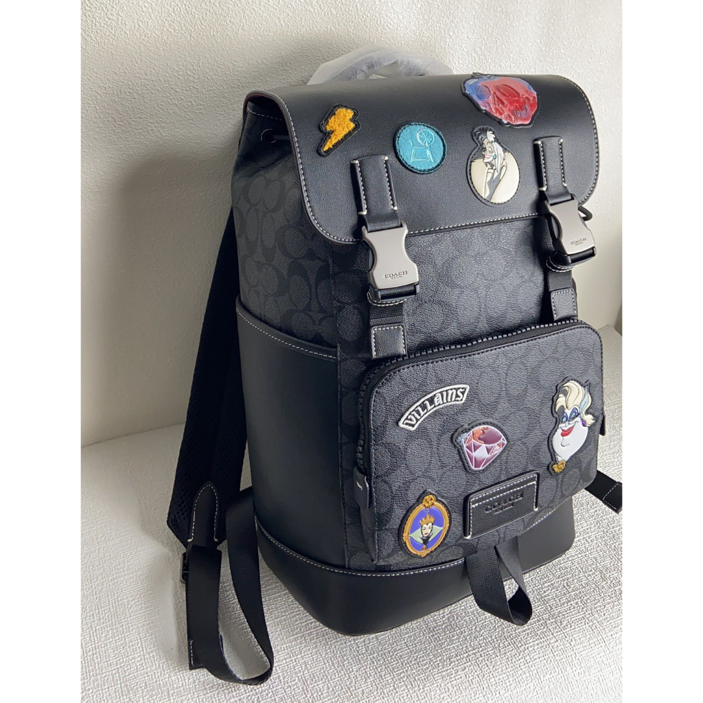 Coach Original CC036 Track New Men's Backpack Disney Limited Edition Collaboration Backpack Book Bag  beibao 036