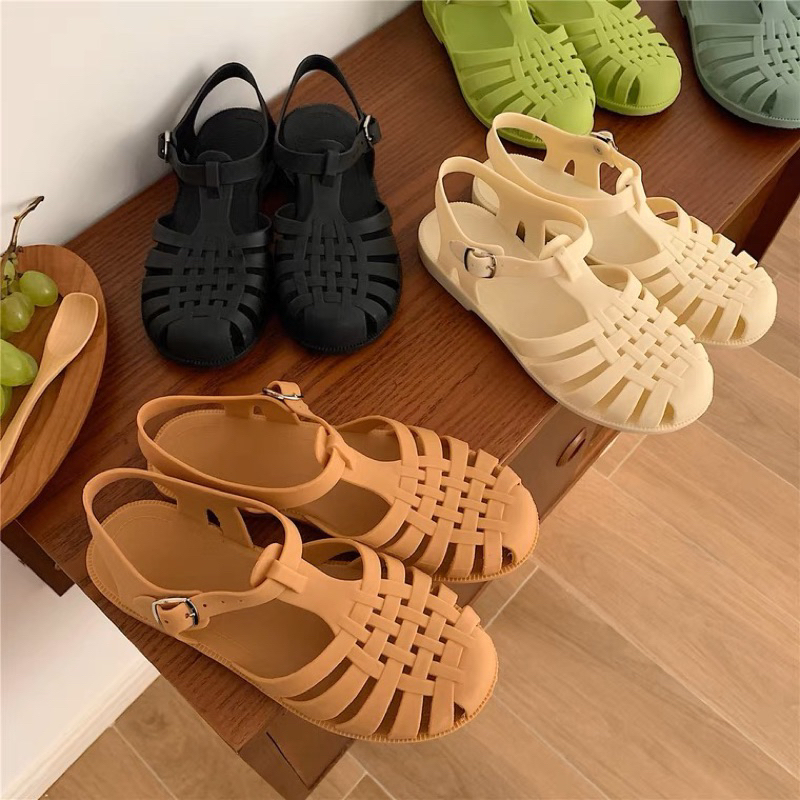 Sandal Wanita Tali Karet Jelly Gladiator EYO LDG 2568