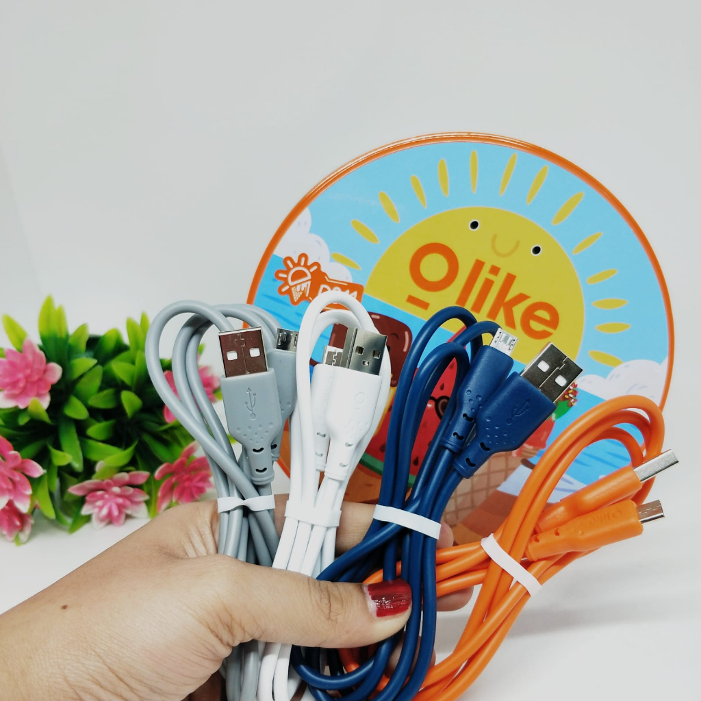 PROMO NEW❗1 TOPLES ISI 20 PCS !! Olike D311M kabel data colorful usb micro 2.1A BY.MINIGO