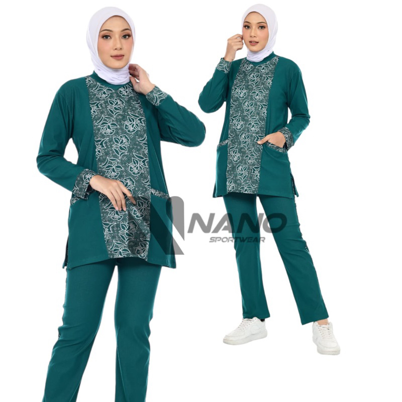 NANO SPORTSWEAR BAJU SENAM MUSLIM TUNIK PKK / BAJU OLAHRAGA TUNIK / BAJU SENAM PKK WANITA