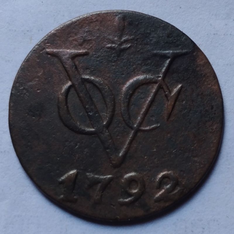 Koin Kuno VOC 1 Doit 1792 Gelderland - YN363