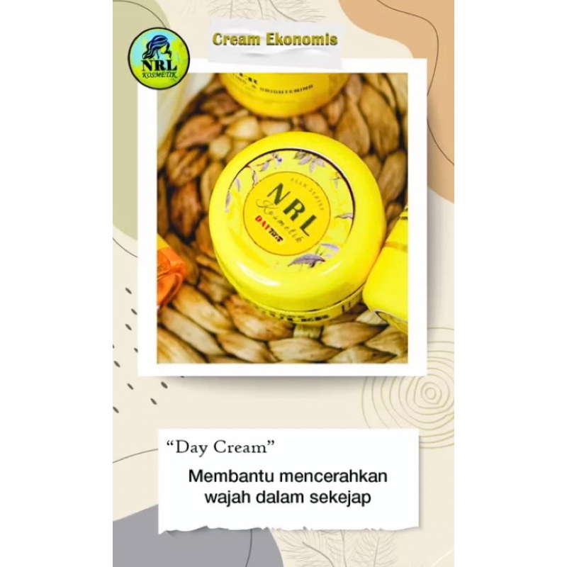 DAY CREAM REGULER SERIES NRL (GLOWING / FLEK / ACNE) Cream Siang Satuan/Ecer NRL