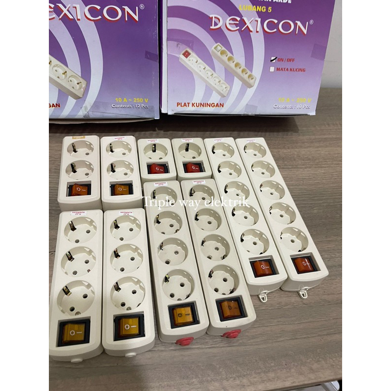 stop kontak dexicon + switch