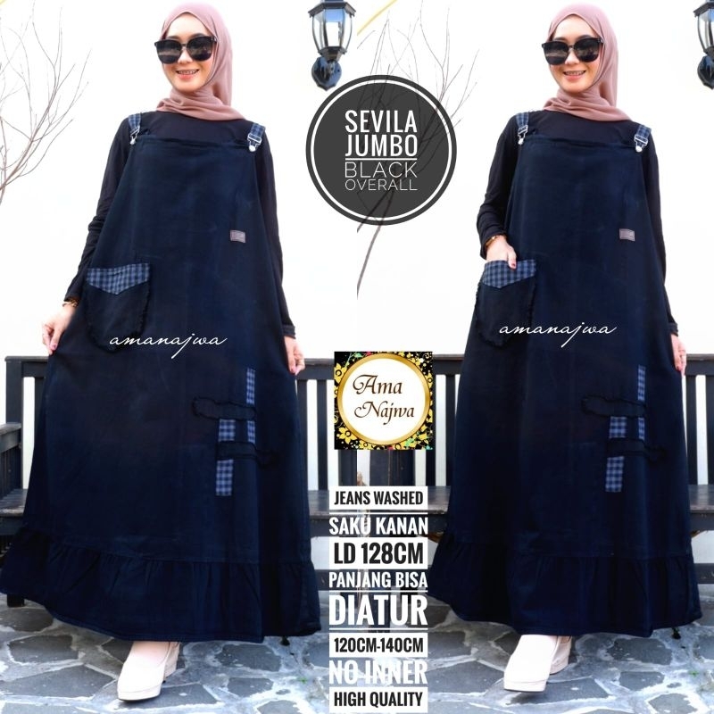 SEVILA OVERALL JEANS JUMBO LD 120 cm Pb 140 cm