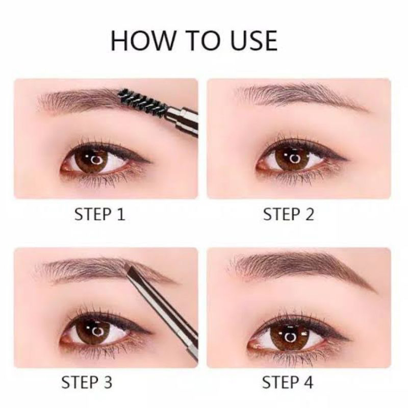 DNM pensil alis Eyebrow Pencil Double Head Waterproof DNM Original