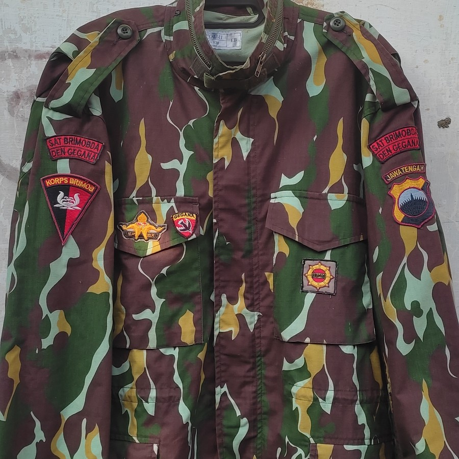 Jaket Brimob Loreng Menpor Original Jatah Pembagian
