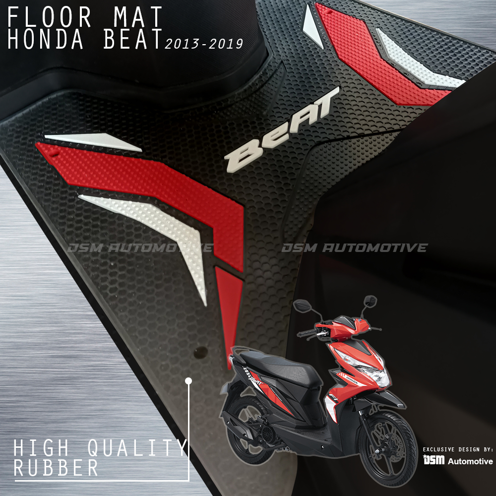 Karpet Motor Honda Beat 2013-2019 / Premium Quality Rubber