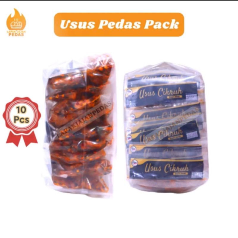 

Usus crispy pedas daun jeruk kemasan 10 pcs