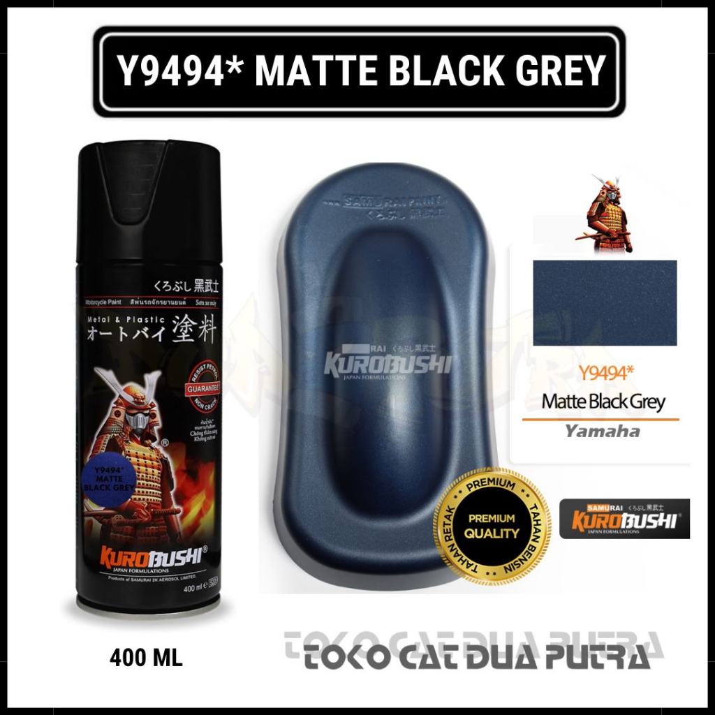 Samurai Paint Y9494* Matte Black Grey