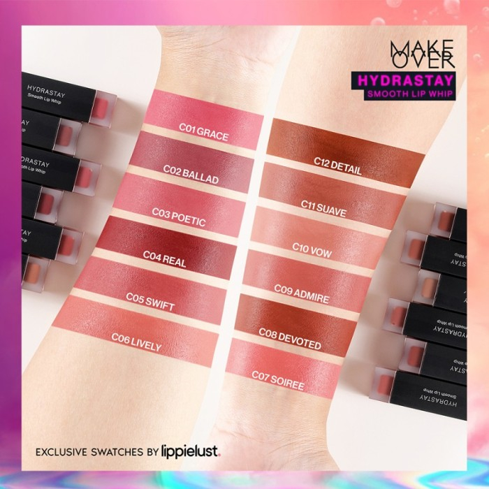 Make Over Hydrastay Smooth Lip Whip 6.5g | Lipcream